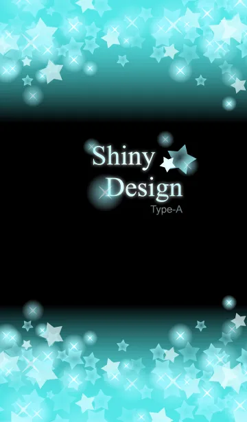 [LINE着せ替え] Shiny Design Type-A ミント＆スター★の画像1