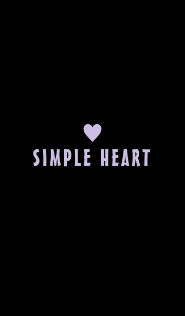 [LINE着せ替え] *SIMPLE HEART* BLACK＆PURPLEの画像1