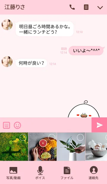 [LINE着せ替え] かよみ専用かわいいトリの名前着せかえの画像4