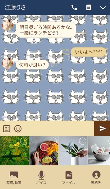 [LINE着せ替え] サングラスをかけたねこの画像4