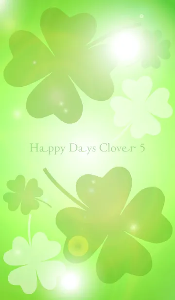 [LINE着せ替え] Happy Days Clover 5の画像1