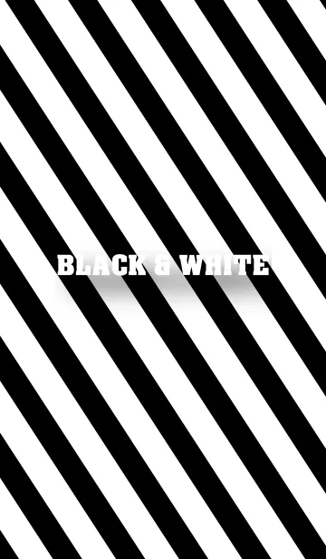 [LINE着せ替え] BLACK ＆ WHITE LINE THEME.の画像1