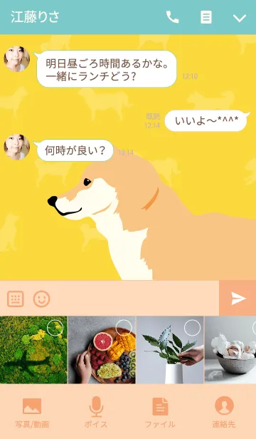 [LINE着せ替え] 犬の日常5の画像4