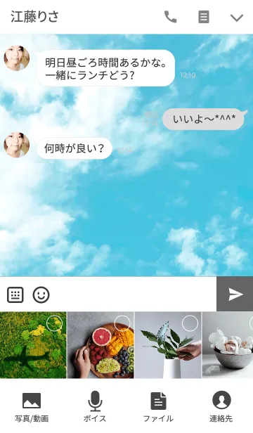 [LINE着せ替え] In the free skyの画像4