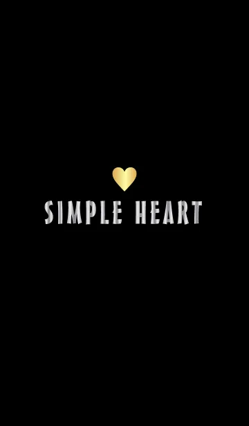 [LINE着せ替え] *SIMPLE HEART* GOLD＆SILVERの画像1