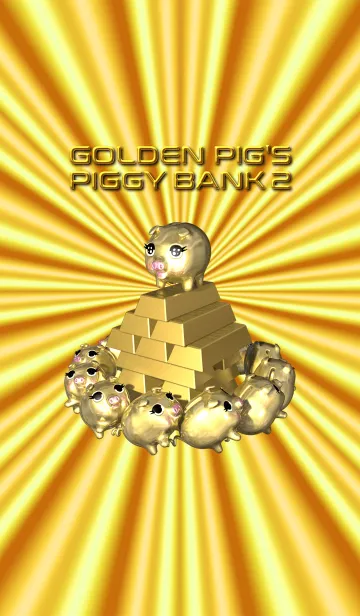 [LINE着せ替え] GOLDEN PIG'S PIGGY BANK 2の画像1