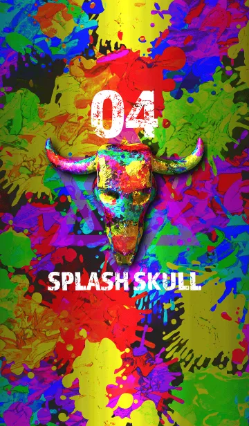 [LINE着せ替え] SPLASH SKULL 04の画像1