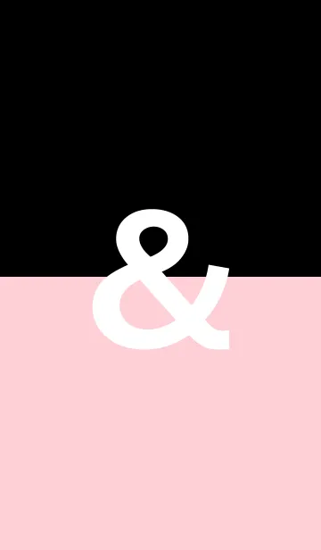 [LINE着せ替え] ピンク＆ブラックの画像1