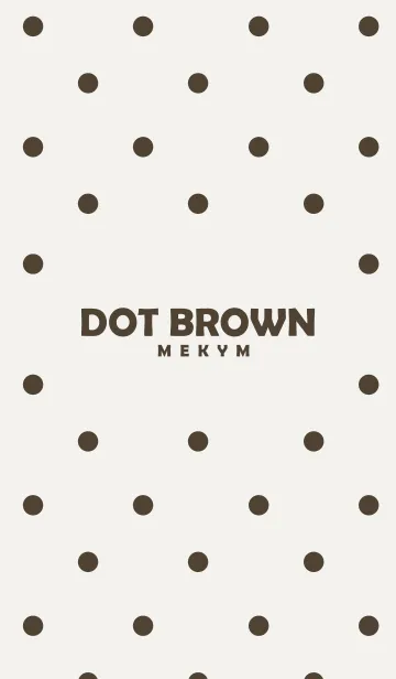 [LINE着せ替え] -DOT BROWN-の画像1