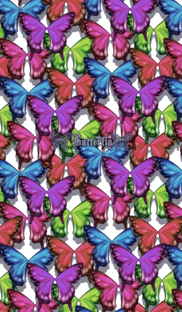 [LINE着せ替え] Colorful butterfly danceの画像1