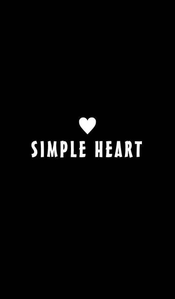 [LINE着せ替え] *SIMPLE HEART* WHITE＆BLACK.の画像1