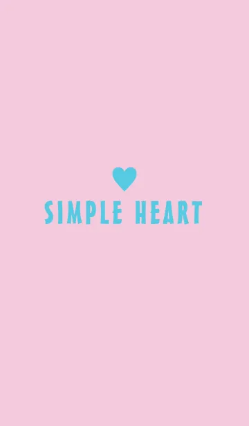 [LINE着せ替え] *SIMPLE HEART* BLUE＆PINK.の画像1