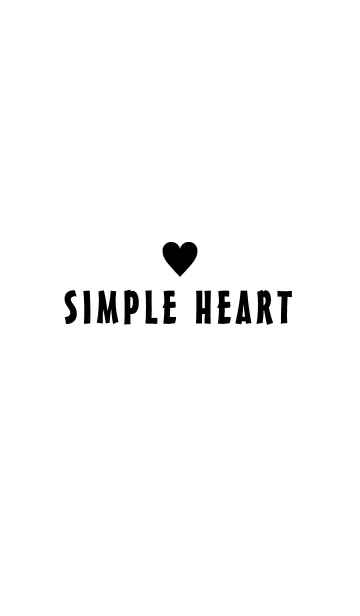 [LINE着せ替え] *SIMPLE HEART* BLACK＆WHITE.の画像1