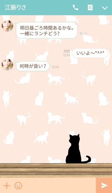 [LINE着せ替え] 黒猫の日常27の画像3