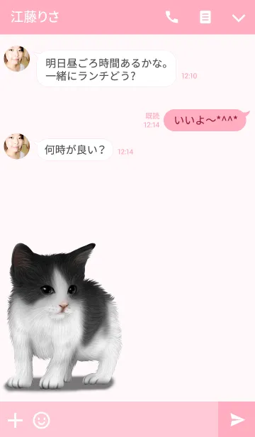 [LINE着せ替え] りかちゃん専用 ネコの名前なまえ着せ替えの画像3