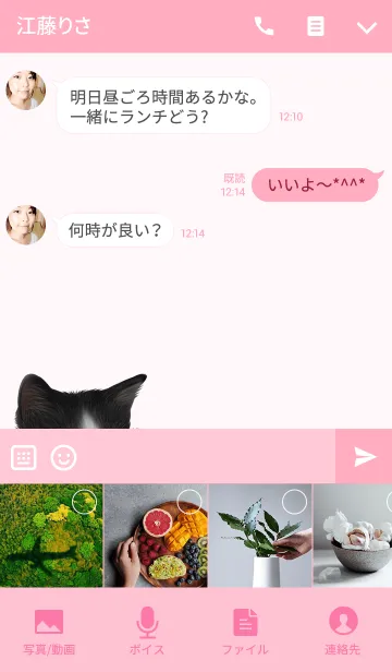 [LINE着せ替え] りかちゃん専用 ネコの名前なまえ着せ替えの画像4