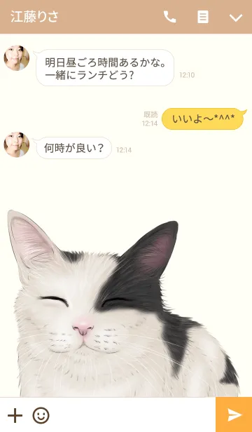 [LINE着せ替え] しぃちゃん専用のネコのなまえ名前着せ替えの画像3