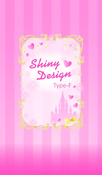 [LINE着せ替え] Shiny Design Type-F ピンク＆ハートの画像1