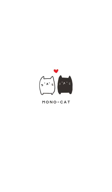 [LINE着せ替え] MONO-CAT×Heartの画像1