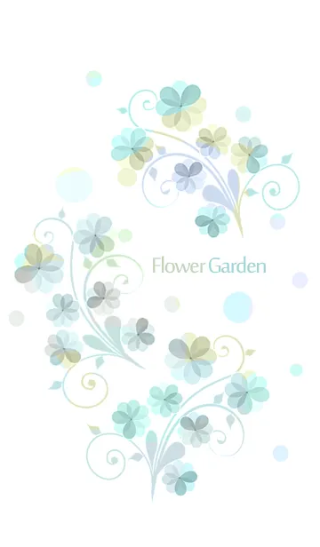 [LINE着せ替え] artwork_Flower garden9の画像1