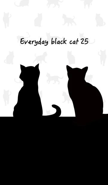 [LINE着せ替え] 黒猫の日常25！の画像1