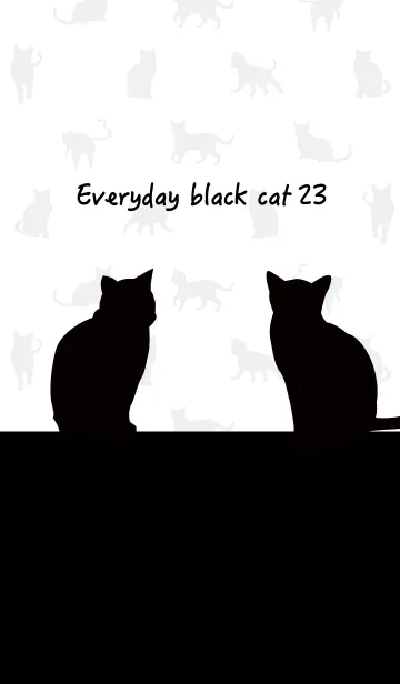 [LINE着せ替え] 黒猫の日常23！の画像1