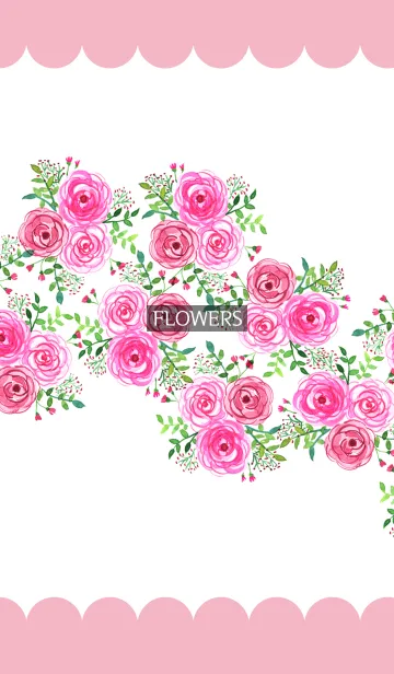 [LINE着せ替え] water color flowers_356の画像1