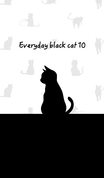 [LINE着せ替え] 黒猫の日常10！の画像1