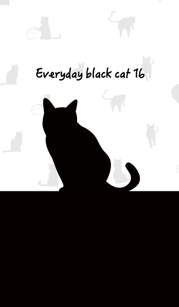 [LINE着せ替え] 黒猫の日常16！の画像1