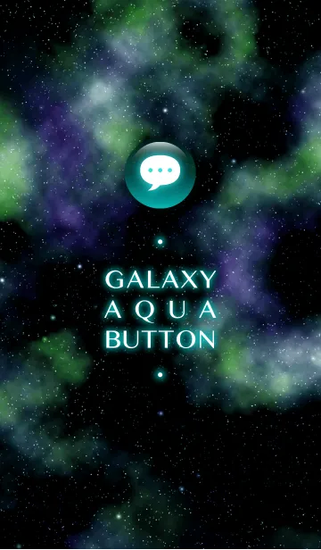 [LINE着せ替え] 銀河 Aqua button(緑)の画像1