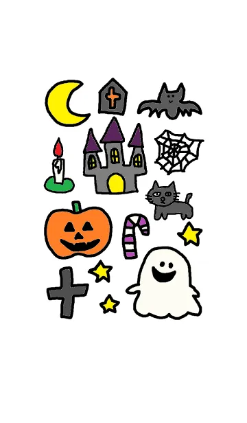 [LINE着せ替え] かわいいハローウィンのきせかえの画像1