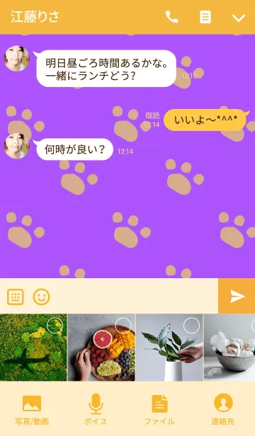 [LINE着せ替え] うさぎとくまの日々(ネコとオオカミ)の画像4