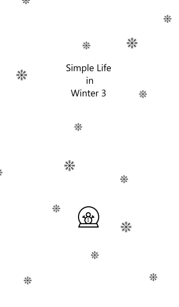 [LINE着せ替え] Simple Life in Winter 3の画像1