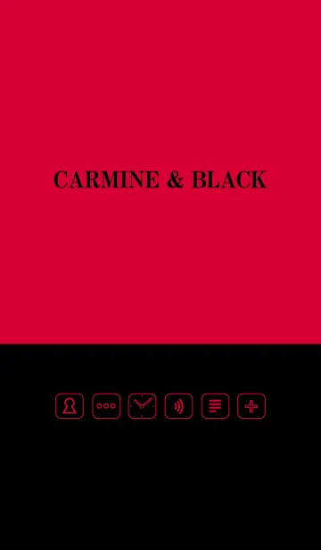 [LINE着せ替え] Carmine ＆ Blackの画像1