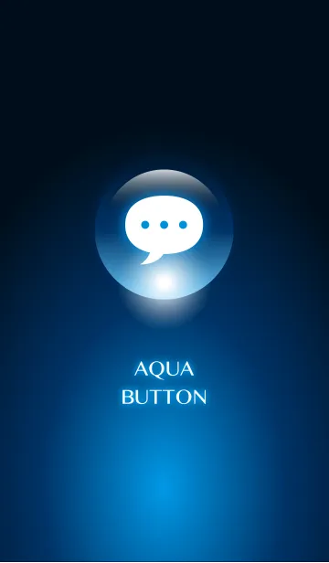 [LINE着せ替え] Aqua button(青)の画像1