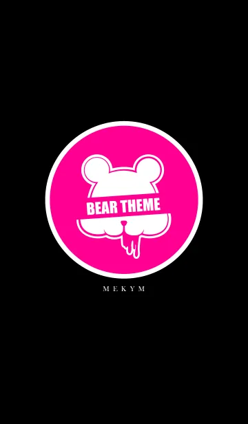 [LINE着せ替え] DARK BEAR PINKの画像1