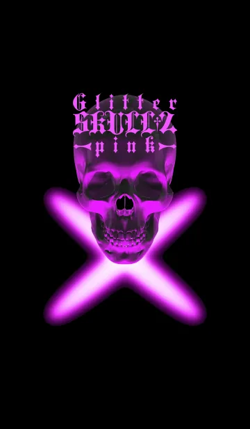 [LINE着せ替え] Glitter Skull 2 <pink>の画像1