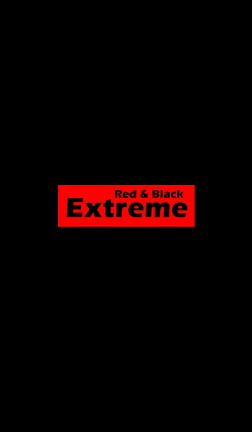 [LINE着せ替え] 【極シンプル】EXTREAM RED ＆ Blackの画像1