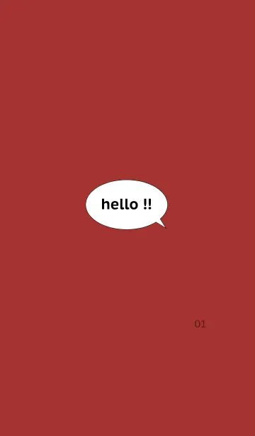 [LINE着せ替え] Hello！！ -01-の画像1