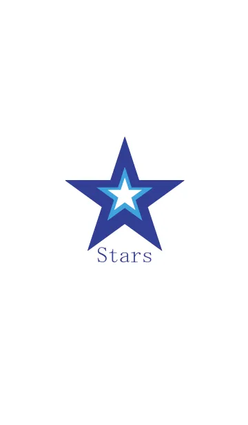 [LINE着せ替え] Three-Stars-blue-Themeの画像1