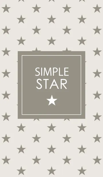 [LINE着せ替え] SIMPLE STAR (Gray)の画像1