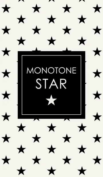 [LINE着せ替え] MONOTONE STAR (Black＆White)の画像1