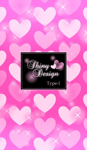 [LINE着せ替え] Shiny Design Type-I ピンク＆ハートの画像1