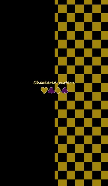 [LINE着せ替え] Checkered pattern -Yellow-の画像1