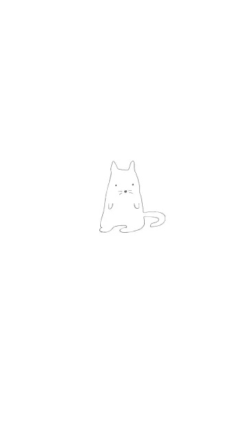 [LINE着せ替え] 白い猫..の画像1