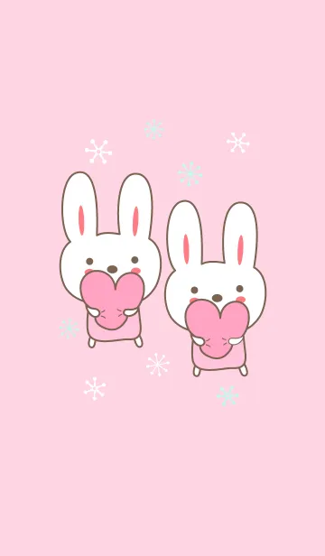 [LINE着せ替え] 大人かわいい うさぎの着せ替えの画像1