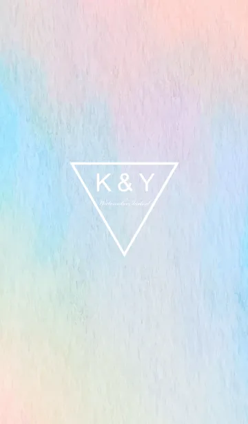 [LINE着せ替え] Watercolor Initial -K＆Y-の画像1