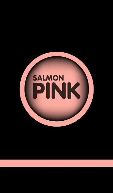 [LINE着せ替え] salmon pink in black theme(JP)の画像1