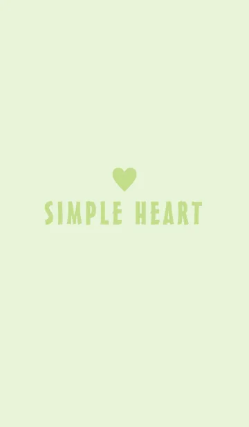 [LINE着せ替え] *SIMPLE HEART* GREEN.の画像1