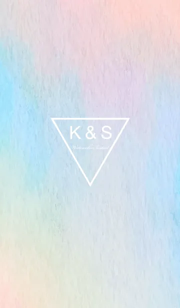 [LINE着せ替え] Watercolor Initial -K＆S-の画像1